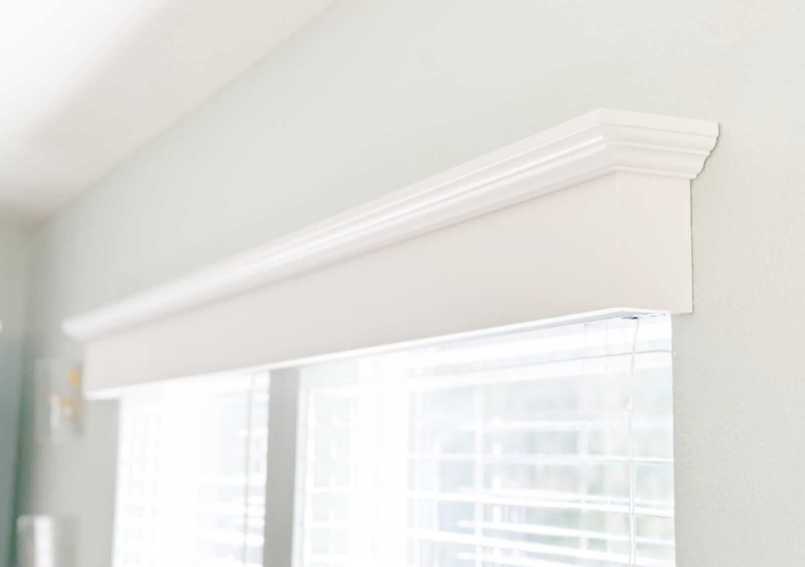 custom crafted cornice window valance install Lake County FL
